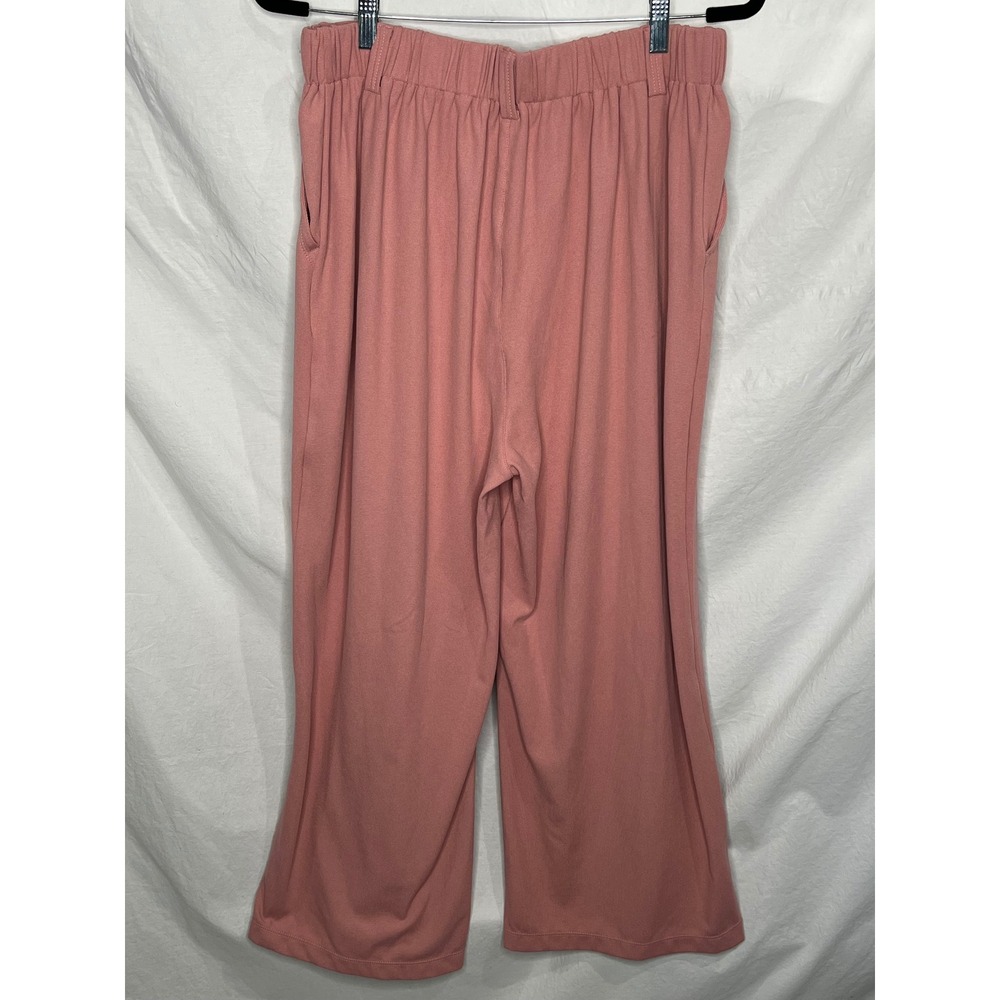 NWT Halara Flex High Waisted Pocket Wide Leg Waffle Work Pants Sz XL P Rose Tan - Picture 6 of 11